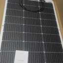 100W 12V Flexible Solar Panel 9BB Monocrystalline Cell 12 Volt Semi-Flexible for Marine RV Trailer Boat Cabin Van Car Uneven Surfaces 12V Battery Charge