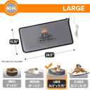 K&H Pet Products Pet Bed Warmer, Turn Any Pet Bed Into a Heated Cat or Dog Bed, Waterproof Indoor Heated Warming Pad Insert, Automatic Temperature, Safety Listed - Large 24.5 X 11.75in Gray