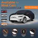 Waterproof Car Cover All-Weather,Full Exterior Automobiles Cover for SUV 191-201 inch Universal Fit Ford Explorer, Toyota Highlander, Hyundai Palisade, Honda Pilot, Dodge Durango etc.