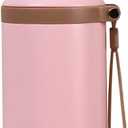 MiOYOOW Travel Mug, 600ML Stainless Steel Thermos with Cover Lid, Leakproof Insulated Water Bottle for Men Women (Pink)