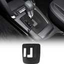 Central Control Gear Shift Panel Trim Cover Compatible with Subaru XV 2012-2017, ABS Gear Shifter Console Anti-Scratch Panel Frame, Fit for with L Shift Version (Matte Black)