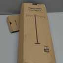 10ft String Light Poles for Hard Surfaces, Light Poles for Outdoor String Light, Perfect for Garden, Backyard, and Patio Lighting Stand for Parties, Wedding - Matte Black Finish - 2 Pack