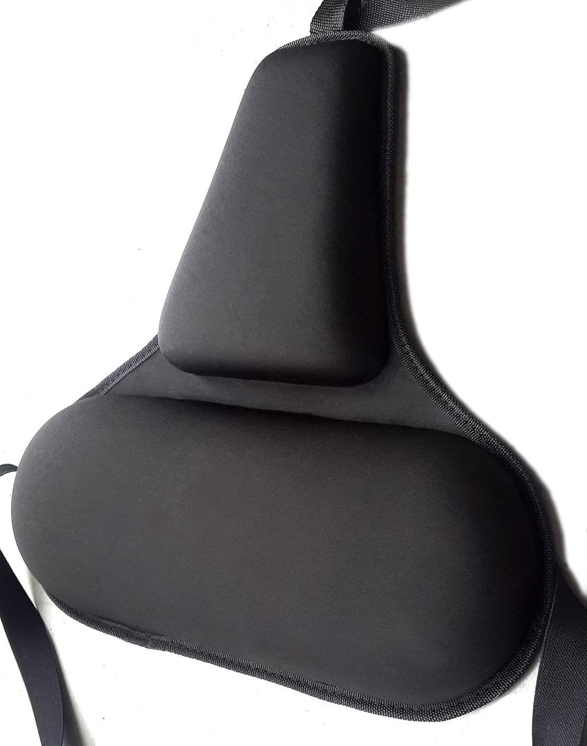 FOMI Firm Gel Foam Back Support (14" x 15") Care | Upper Lower Thoracic and Lumbar Support for Car, Home, Office Chair | Promotes Healthy Posture, Sciatica Pain Relief