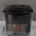 AQUANEAT Fish Tank, 1.2 Gallon Aquarium, Small Betta Fish Tank Starter Kit with LED Light and Water Filter Pump, Rectangular