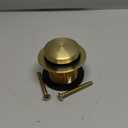 Gold Bathtub Drain Tip-Toe Tub Trim Set with Two-Hole Overflow Faceplate Bathroom Tub Drains Replacement Conversion Tub Drain Kit Assembly with Universal Fine & Coarse Thread