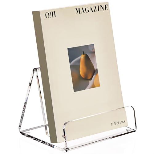 YUXUN Clear Acrylic Display Stand, Book Stand Postcard Display Holder for Artworks Display Easel for Comics Photos Easel Holder for Books, Pictures & CDs