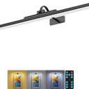 Picture Wall Lights Wireless Art Light for Paintings 24" Black