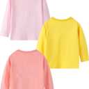 Toddler Girl Long Sleeve T-Shirts Kids Cotton Fall Top Crewneck Clothes 2-7 Years
