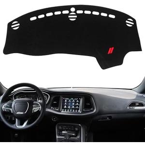 Amazon.com: REMOCH Dash Cover for Dodge Challenger Accessories 2015-2022 2023 2024 Dashboard Cover Mat Sunshade No Glare UV Rays Protector Nonslip Interior Pad (Black Edge) : Automotive