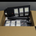 Solar Lights Outdoor - Wide Angle 6500K Solar Street Lights Outdoor Motion Sensor, Street Light IP66 Waterproof, Parking Lot Light Dusk to Dawn with Remote Control (2 Pack)