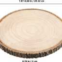 6 Pack 8-9 Inch Wood Slices, Unfinished Natural Wood Slices with Tree Bark, Round Wood Slices for Wedding,Table Centerpieces,Dcor,Crafts, Parties, DIY Projects