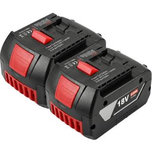 2-Pack 18V 8.0Ah Lithium-Ion Cordless Tool Battery Packs, Replacement for Bosch 18V BAT609 BAT612 BAT618, Fit Drill & Power Tools for Home DIY & Professional Users