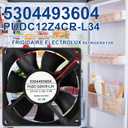 5304493604 242119401 Refrigerator Condenser Fan Replacement for Frigidaire Electrolux Fridge PUDC12Z4CR-L34, Replaces 3276439 PS8770222 AP5805252 Refrigerator Ice Maker Cooling Fan Motor