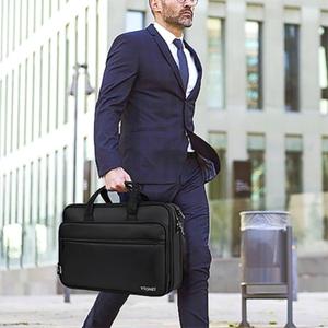 Ytonet Laptop Briefcase Premium Laptop Case Fits Up to 17.3 Inch Business Shoulder Bag Laptop Expandable Water-Repellent Messenger Bag Men/Women Computer Bag for Travel/Business/Black
