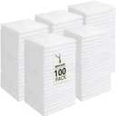 UNIMADE Washcloths Bulk - 100 Pack - Face Towels (12" x 12"), Highly Soft Wash Cloths and Hand Towels, Fast Drying Multi-Purpose Microfiber Cleansing Cloths for Bathroom, Hotel, Spa, and Salon - White