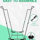Joyhalo Outdoor Trash Bag Holder Stand - 2 Pack Heavy Duty Metal Garden Garbage Bag Support Frame for 30-45 Gallon Capacity, Multi-Use Portable Yard Leaf Bag Stand