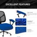 DIVA EN CAMINO DEC Stretchable Office Chair Seat Cushion Covers & Armrest Covers - Universal Spandex Computer Chair Slipcover - Removable Washable Cushion Protectors for Dogs, Cats, Pets
