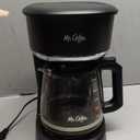 Mr. Coffee 12-Cup Switch Coffee Maker Black: Electric Drip Coffee Machine, 60 oz Capacity, Dishwasher-Safe Parts