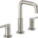 Delta Faucet Nicoli Widespread Bathroom Faucet Brushed Nickel, Bathroom Faucet 3 Hole, Bathroom Sink Faucet, Drain Assembly, Stainless 35849LF-SS