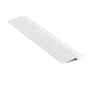 Door Threshold Ramp 1" Rise Door Ramp Aluminum Entry Ramp or Doorways Rated 800 lbs Load Capacity forWheelchair Scooters Power Chairs Walkers Metallic