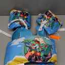 BiutiMama Toddler Floaties, Kids Swim Vest for 22-66 Lbs, Arm Floaties with Adjustable Straps Swim Floats & Arm Band Suitable for Water Sports Pool Swimming Safety for Infant 2,3,4,5,6,7 Years (Dinosaur-Blue)