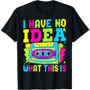 I Have No Idea What This Is Men Women Kid 70s 80s 90s Outfit T-Shirt, Size Medium