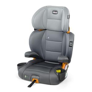 Chicco KidFit ClearTex Plus 2-in-1 Belt-Positioning Booster Car Seat, Backless and High Back Booster Seat, for Children Aged 4 Years and up and 40-100 lbs., Drift/Grey EXP:11-2033
