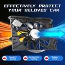 1645000093 Radiator Cooling Fan Assembly Compatible with GL320 GL350 GL500 GL550 ML320 ML350 ML550 2007-2012 3.0L 5.5L V6 V8 2125000493 674-50224