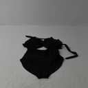 Eomenie Women's One Piece Swimsuits Tummy Control Cutout High Waisted Bathing Suit Wrap Tie Back 1 Piece Swimsuit L