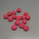 uxcell 12 Pcs Wicker Rattan Balls 1.6 Inch Rattan Decorative Balls for Centerpiece Bowls Vase Fillers Home Decor Pink