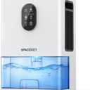 Dehumidifier, 106 OZ Water Tank (1000 sq.ft) Dehumidifiers for Home, Quiet Dehumidifier for Bathroom Bedroom Basement RV with Timer Setting, Auto Shut Off, 7 Colors LED Light, Sleep Modes, White