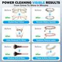 Ultrasonic Cleaner, 48KHz Jewelry Cleaner 400ML, Ultrasonic Retainer Cleaner for Eyeglasses Rings Watch Band Necklace Earing, Multi Deep Cleaning Modes, Black