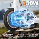 WERHY Electric Scooter, 500W/350W Powerful Motor & 19 MPH Top Speed, 16/25 Miles Range, Folding E Scooter with Dual Braking for Teens and Adults