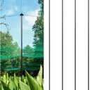 72 Inch Garden Stake Netting Support, 4PCS Heavy Duty & Rust Proof Powder Coated Steel Plant Stakes for Garden Fencing, Plant & Crop Protection from Wildlife