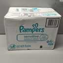 Pampers Sensitive Baby Wipes, Water Based, Clinically Proven, Hypoallergenic, and Unscented for Babies, 1008 Wipes Total (18 Flip-Top Packs) 