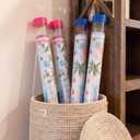 Unittype 2 Pcs 36 Inch Mahjong Mat Tube Storage with Caps, Pink,Blue