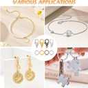 PAXCOO Jewelry Making Kit, 1260 Pcs Assorted Color Jump Rings & Lobster Clasps with Tools & Pliers for Necklace Repair