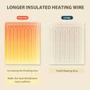 Homemate Electric Heated Blanket Queen - 84"x90" Heating Bed Blankets Throw with 10 Heating Levels 8 Hours Auto Off Fast Heating Over-Heated Protection Ultra Soft Warm Flannel ETL Certified Purple