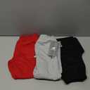 New Balance Boys Fleece Jogger 3 Pack  Kids Soft Cotton Blend Fleece Sweatpants with Pockets, Athletic Fit, Sizes 4-20 (5-6, Black/Red/Grey)