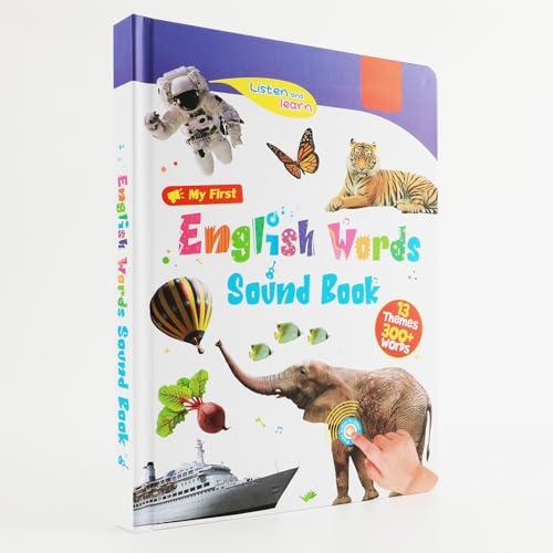 Eolythra First English Words Sound Book for Kids - My First English Sound Book with Speak and Spell Feature, 13 Themes 300+ Words Picture-Audio Books for Kids