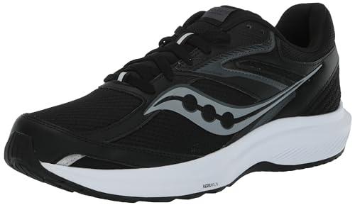Saucony Men's Cohesion 17, Black/White, 8
