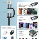 5FT Travel Essentials for Apple Watch Charger,Multi Charging Cable for iPhone 17,iWatch Charger USB C Cord,Car Cruise RV Camping Essentials 2026 for iWatch Ultra/11&iPhone 16/15, Xbox One Cables