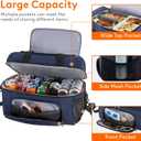 Lifewit Insulated Cooler Bag, 48 Can Large Leakproof Beach Cooler, Lightweight Portable Double Layer Soft-Sided Travel Ice Chest for Camping, Kayaking, Road Trips, Grocery Shopping, Dark Blue