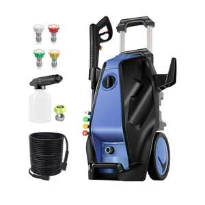 5000PSI 4.0GPM Heavy Duty Power Cleaner with 33 FT Extension Hose, 4 Quick Connect Nozzles and Foam Cannon for Cars/Fences/Driveways/Patios/Home Cleaning, Blue