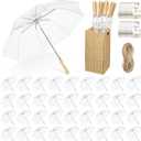 Aodaer Wedding Umbrella Bulk with Foldable Storage Box Auto Open Foldable Umbrellas Windproof Travel Umbrella for Outdoor Activities, Wedding Anniversary Photography