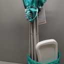 Bright Starts Pop 'N Dine Portable High Chair, Indoor/Outdoor, BPA Free Tray, Easy to Fold, Unisex, Teal, 6 Months +