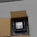 Dunzy 6 Pack Aluminum 3" x 3" Heavy Duty Post Caps for Actual 3" x 3" Metal Wood Fence Deck Corridors Mailbox Posts End Cover Black Spray Protection Post Topper Weatherproof Corrosion-Resistant