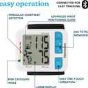 Homedics 700 Series Wrist Cuff Blood Pressure Monitor for Home Use, One-Touch Operation, Accurate Results, 2 Users, with Bluetooth Wireless Technology to The Homedics Health App (Smart)
