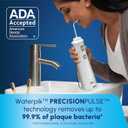 Waterpik Cordless Pearl Rechargeable Portable Water Flosser for Teeth, Gums, Braces Care and Travel, Extra Quiet, 4 Flossing Tips - ADA Accepted, WF-13 White