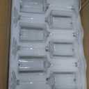 Square Wine Glasses Set of 12,10oz Large Champagne Flute, Square Unique White & Red Wine Goblets, Dishwasher-safe Clear (12)